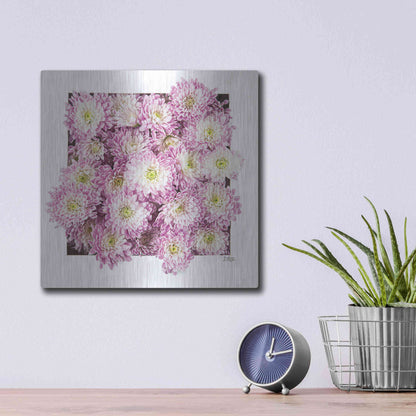 Luxe Metal Art 'Pretty in Purple II' by Donnie Quillen, Metal Wall Art,12x12