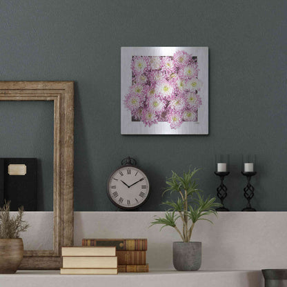 Luxe Metal Art 'Pretty in Purple II' by Donnie Quillen, Metal Wall Art,12x12