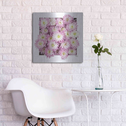 Luxe Metal Art 'Pretty in Purple II' by Donnie Quillen, Metal Wall Art,24x24