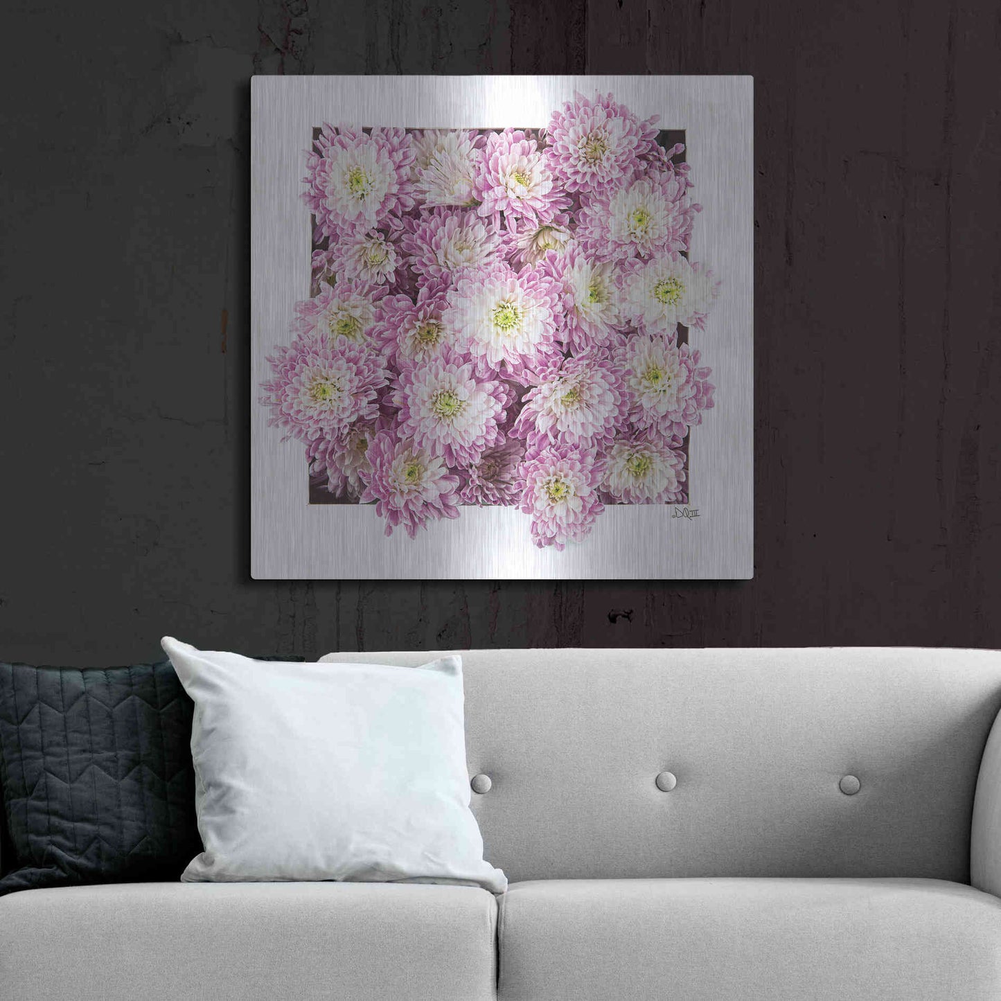 Luxe Metal Art 'Pretty in Purple II' by Donnie Quillen, Metal Wall Art,36x36