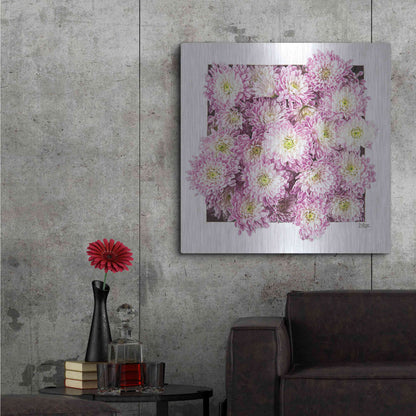 Luxe Metal Art 'Pretty in Purple II' by Donnie Quillen, Metal Wall Art,36x36