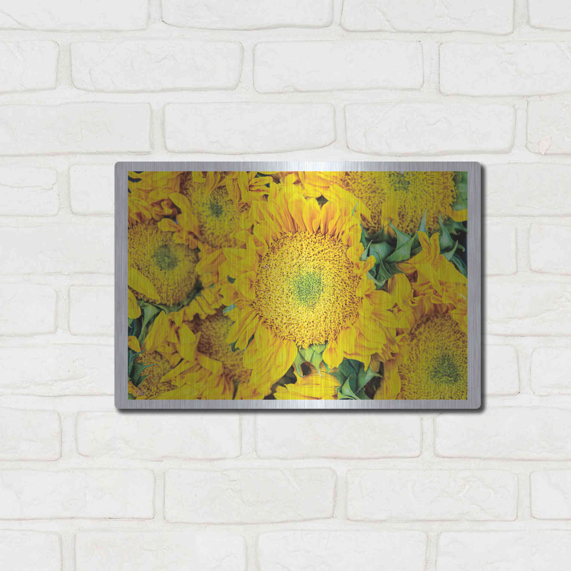 Luxe Metal Art 'Fall Feels I' by Donnie Quillen, Metal Wall Art,16x12