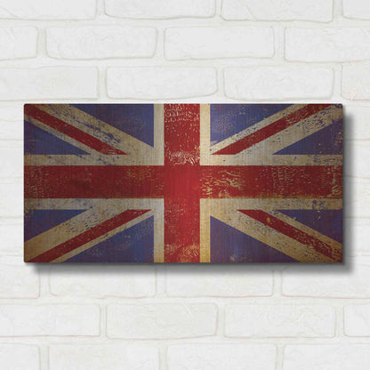 Luxe Metal Art 'Union Jack' by Ryan Fowler, Metal Wall Art,24x12
