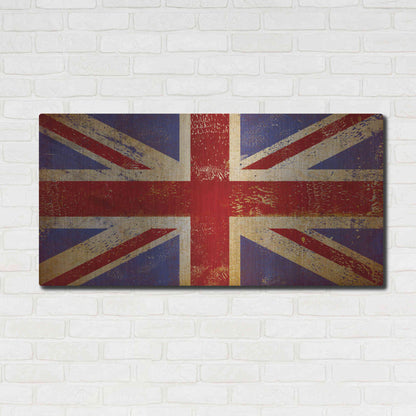 Luxe Metal Art 'Union Jack' by Ryan Fowler, Metal Wall Art,48x24