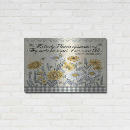 Luxe Metal Art 'Make Me Regret I am Not a Bee' by Deb Strain, Metal Wall Art,36x24