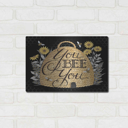 Luxe Metal Art 'You Bee You' by Deb Strain, Metal Wall Art,16x12