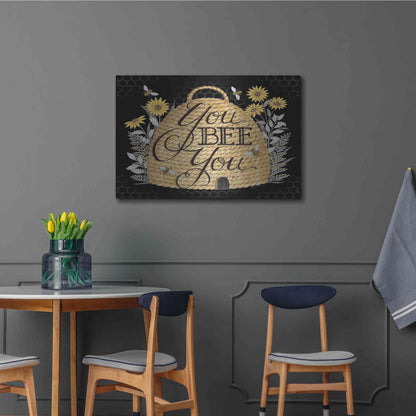 Luxe Metal Art 'You Bee You' by Deb Strain, Metal Wall Art,36x24