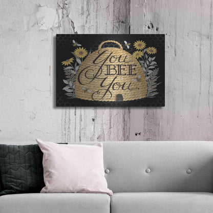Luxe Metal Art 'You Bee You' by Deb Strain, Metal Wall Art,36x24