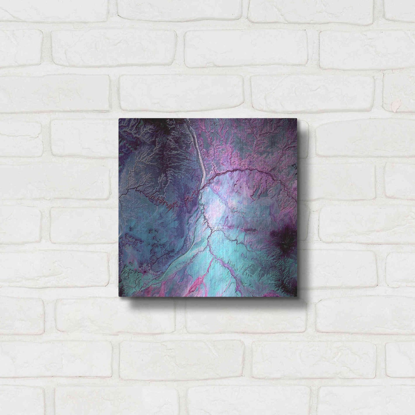 Luxe Metal Art 'Earth As Art: Cloud Lightning' Metal Wall Art,12x12