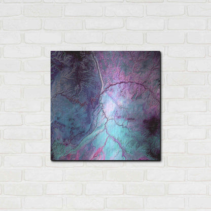 Luxe Metal Art 'Earth As Art: Cloud Lightning' Metal Wall Art,24x24