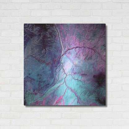 Luxe Metal Art 'Earth As Art: Cloud Lightning' Metal Wall Art,36x36