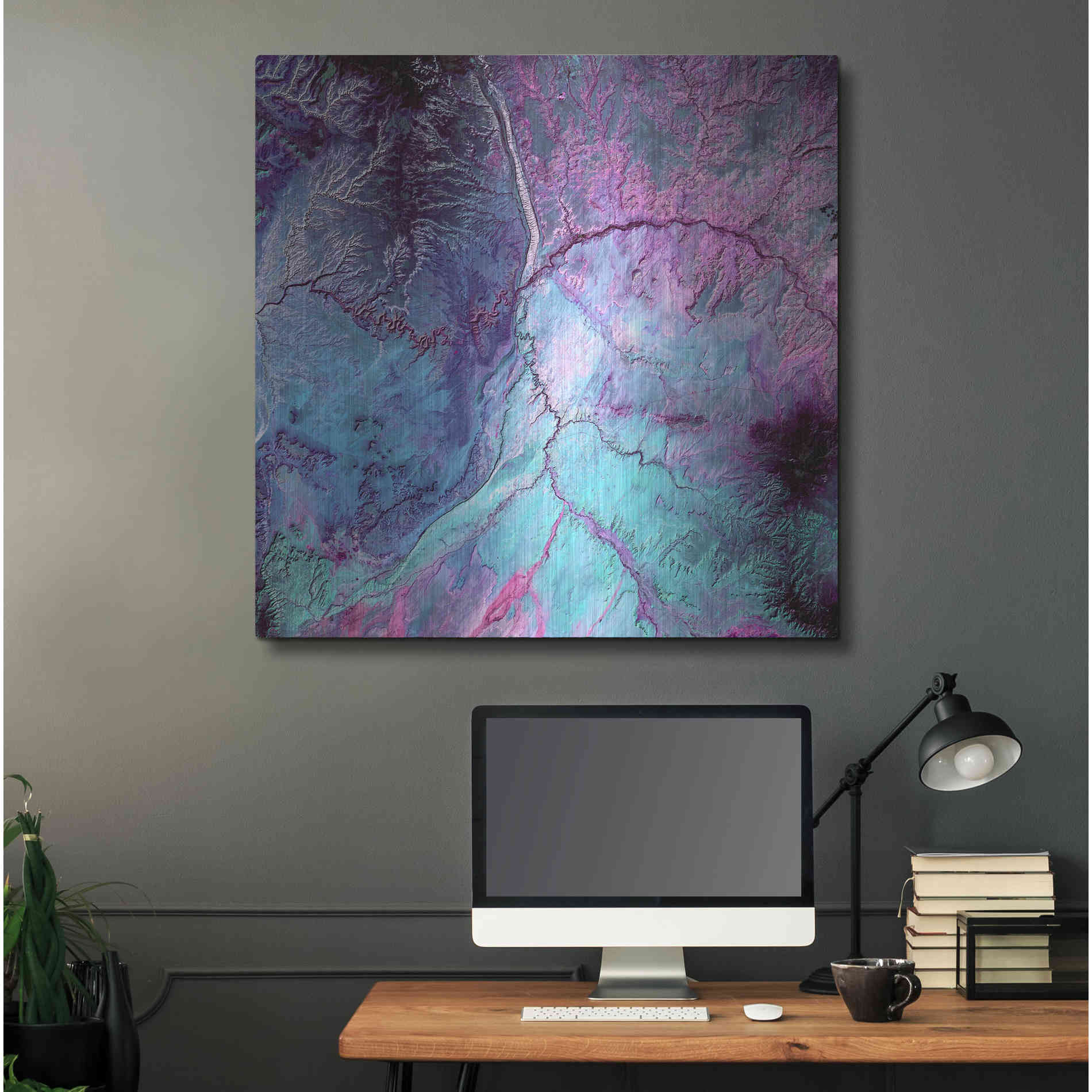 Luxe Metal Art 'Earth As Art: Cloud Lightning' Metal Wall Art,36x36