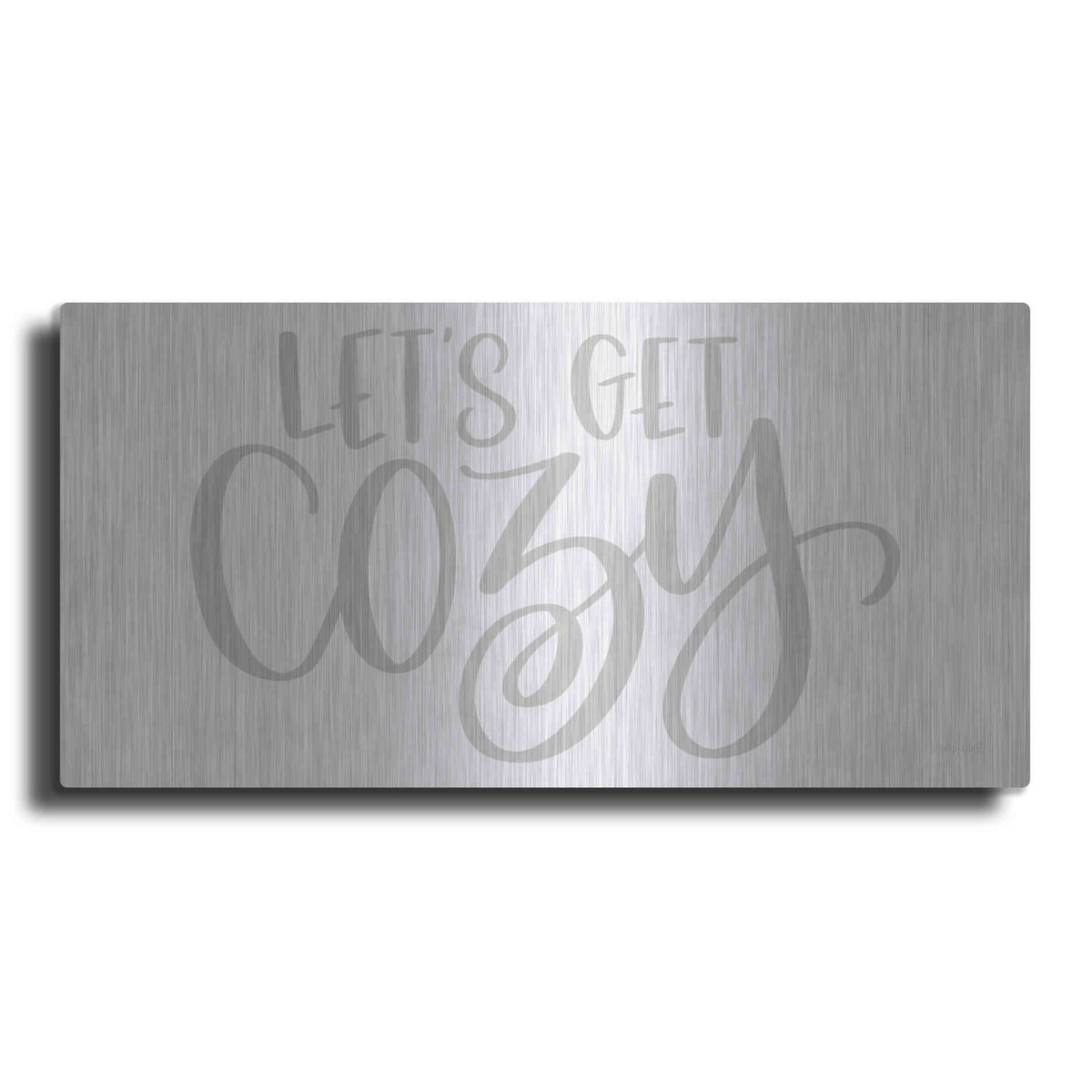Luxe Metal Art 'Let's Get Cozy ' by Imperfect Dust, Metal Wall Art
