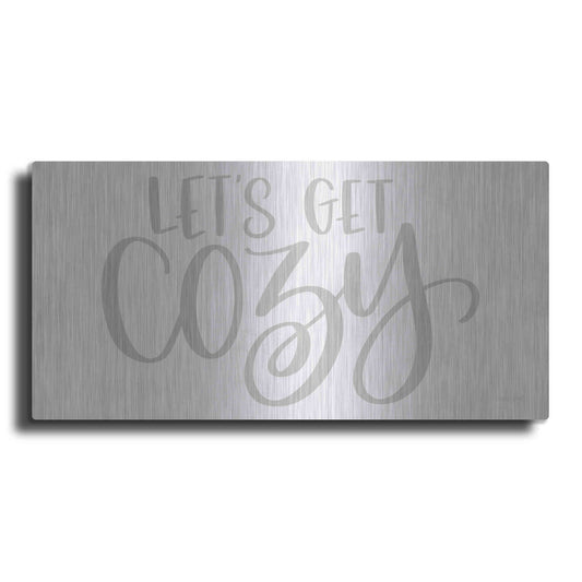 Luxe Metal Art 'Let's Get Cozy ' by Imperfect Dust, Metal Wall Art