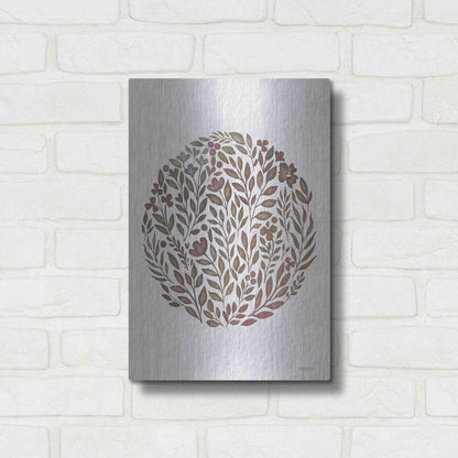 Luxe Metal Art 'Fall Florals' by Imperfect Dust, Metal Wall Art,12x16