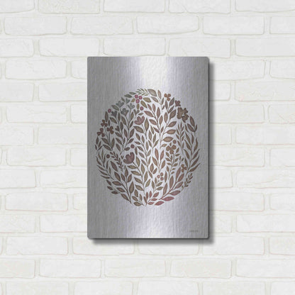 Luxe Metal Art 'Fall Florals' by Imperfect Dust, Metal Wall Art,16x24