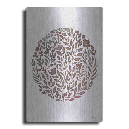 Luxe Metal Art 'Fall Florals' by Imperfect Dust, Metal Wall Art