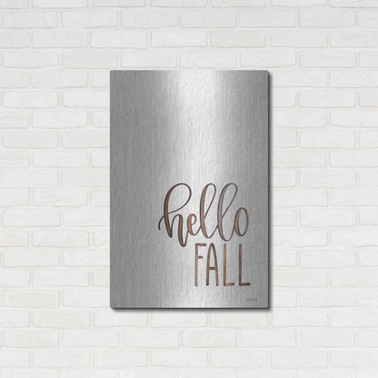 Luxe Metal Art 'Hello Fall 2' by Imperfect Dust, Metal Wall Art,24x36