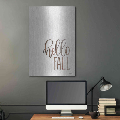 Luxe Metal Art 'Hello Fall 2' by Imperfect Dust, Metal Wall Art,24x36