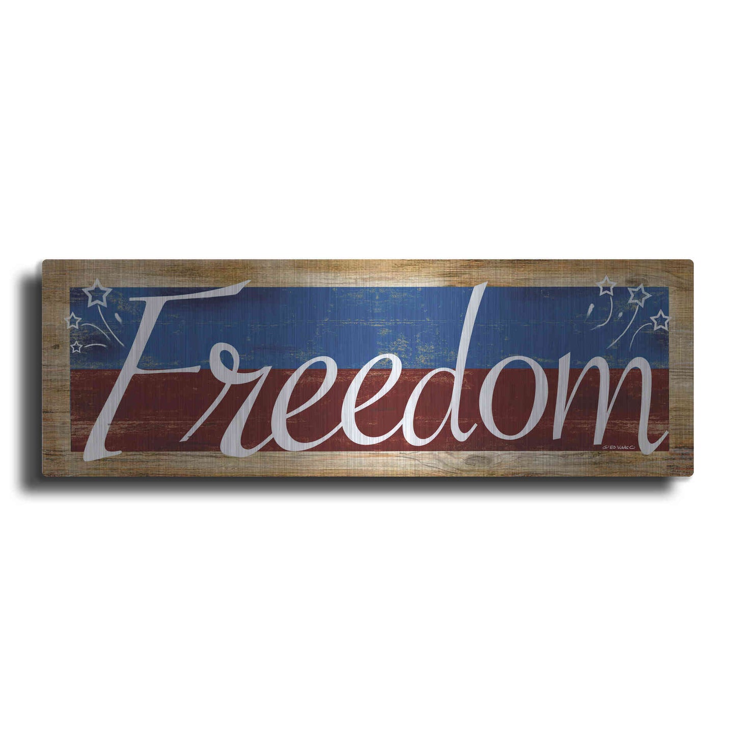 Luxe Metal Art 'Freedom' by Ed Wargo, Metal Wall Art