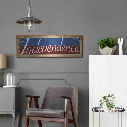 Luxe Metal Art 'Independence' by Ed Wargo, Metal Wall Art,36x12