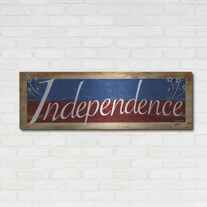 Luxe Metal Art 'Independence' by Ed Wargo, Metal Wall Art,48x16