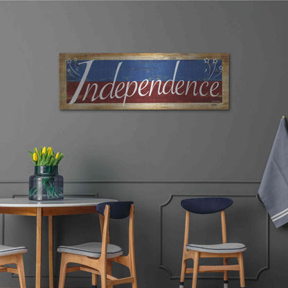 Luxe Metal Art 'Independence' by Ed Wargo, Metal Wall Art,48x16