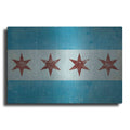 Luxe Metal Art 'Chicago Flag' by Ryan Fowler, Metal Wall Art