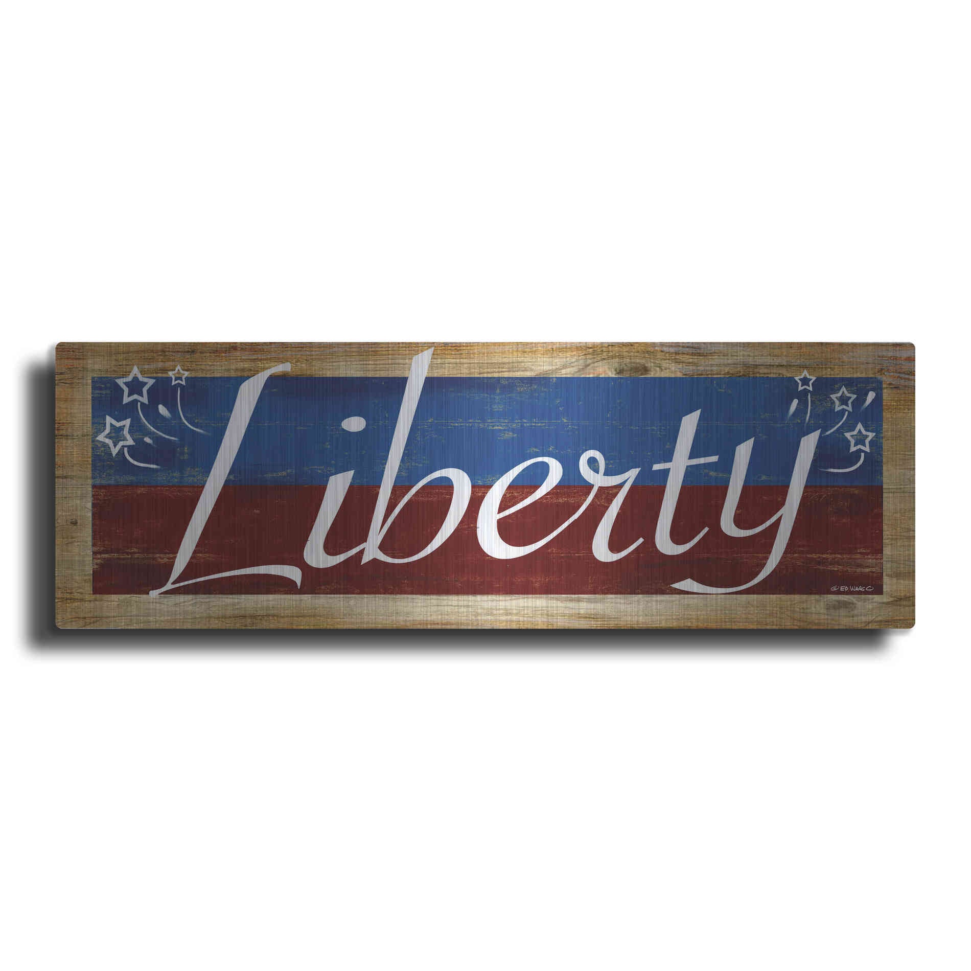 Luxe Metal Art 'Liberty' by Ed Wargo, Metal Wall Art