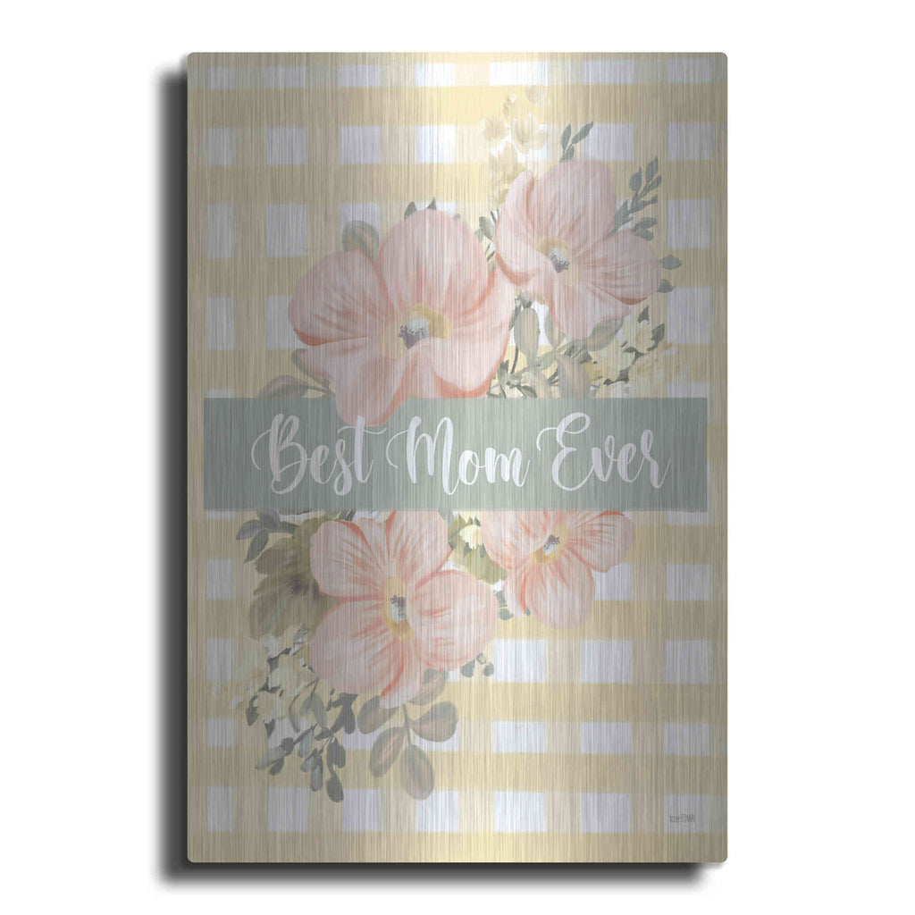 Luxe Metal Art 'Best Mom Ever' by House Fenway, Metal Wall Art