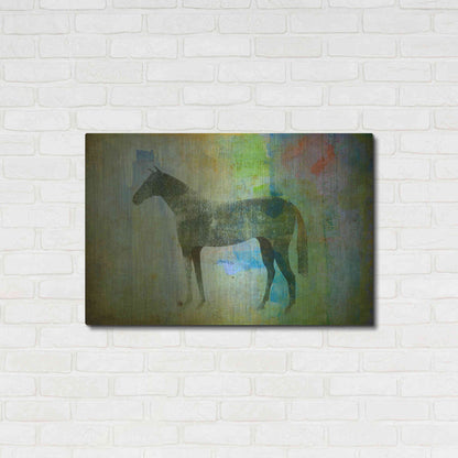 Luxe Metal Art 'Cheval Noir v3' by Ryan Fowler, Metal Wall Art,36x24