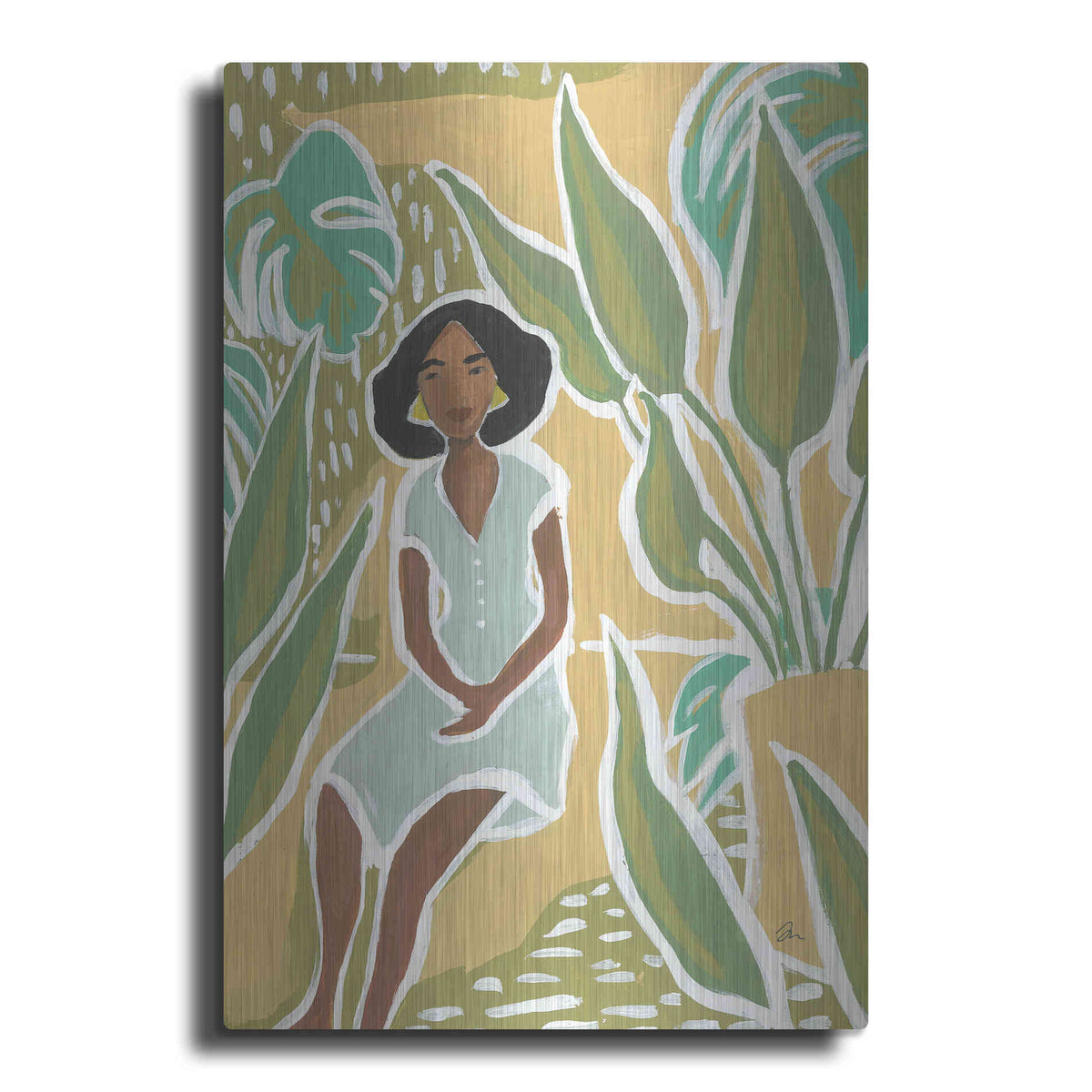 Luxe Metal Art 'Warm Sunshine' by Jessica Mingo, Metal Wall Art