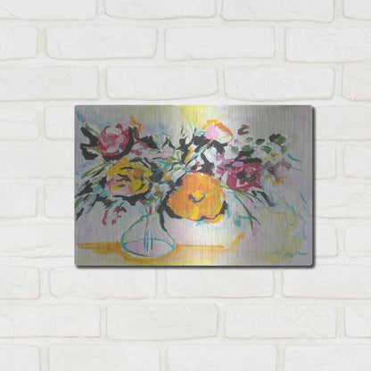 Luxe Metal Art 'Smile I' by Jessica Mingo, Metal Wall Art,16x12