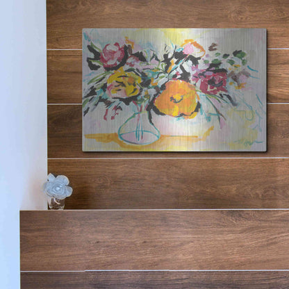 Luxe Metal Art 'Smile I' by Jessica Mingo, Metal Wall Art,16x12