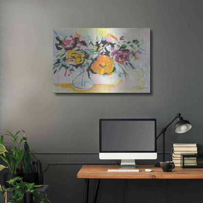 Luxe Metal Art 'Smile I' by Jessica Mingo, Metal Wall Art,36x24