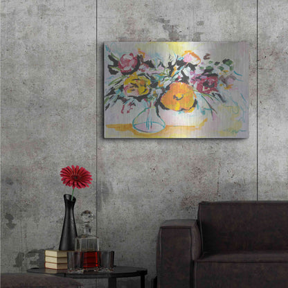Luxe Metal Art 'Smile I' by Jessica Mingo, Metal Wall Art,36x24