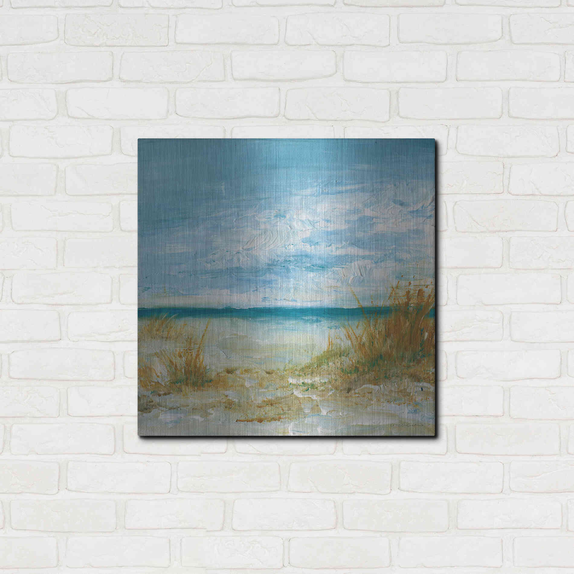 Luxe Metal Art 'Sea Breeze' by Kamdon Kreations, Metal Wall Art,24x24