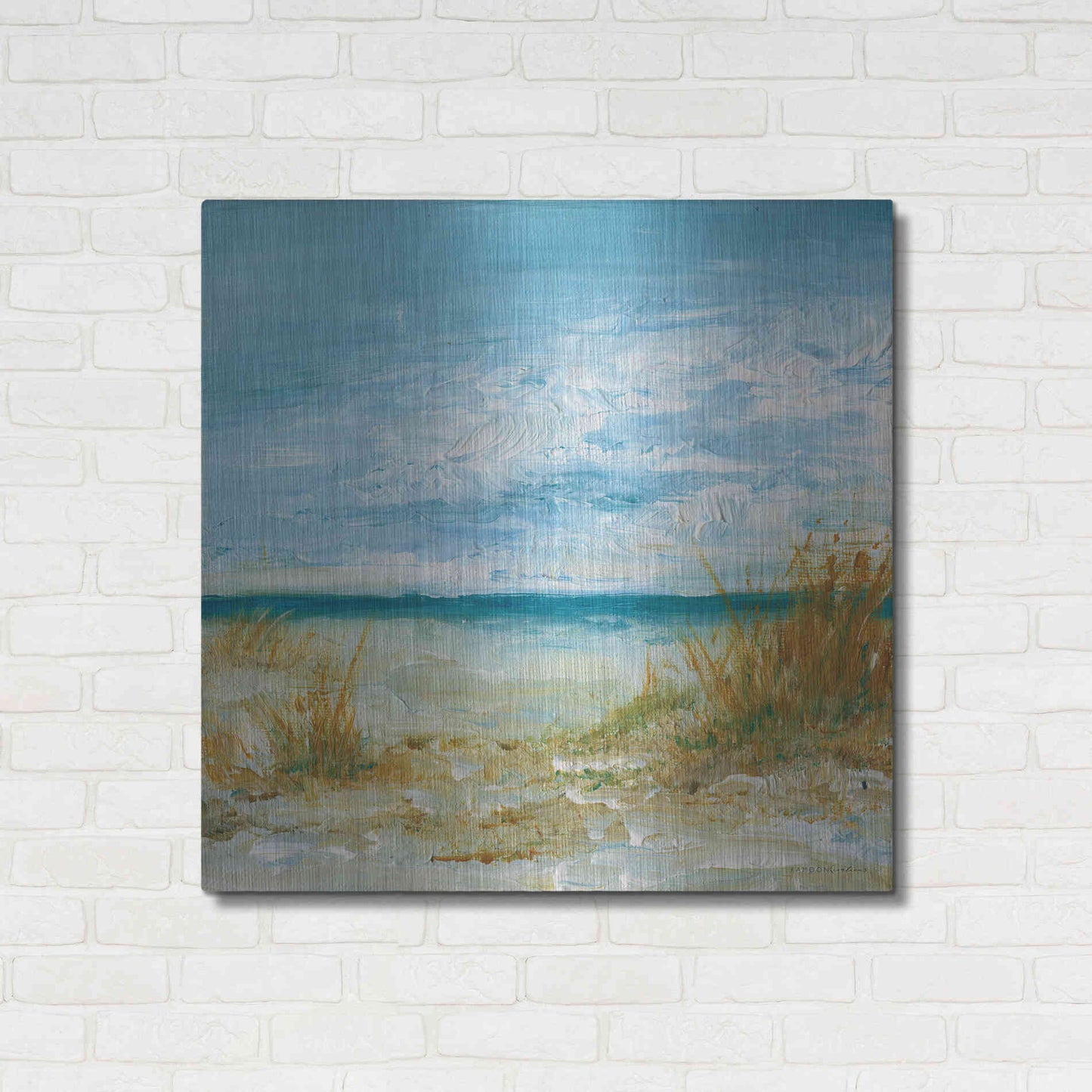 Luxe Metal Art 'Sea Breeze' by Kamdon Kreations, Metal Wall Art,36x36