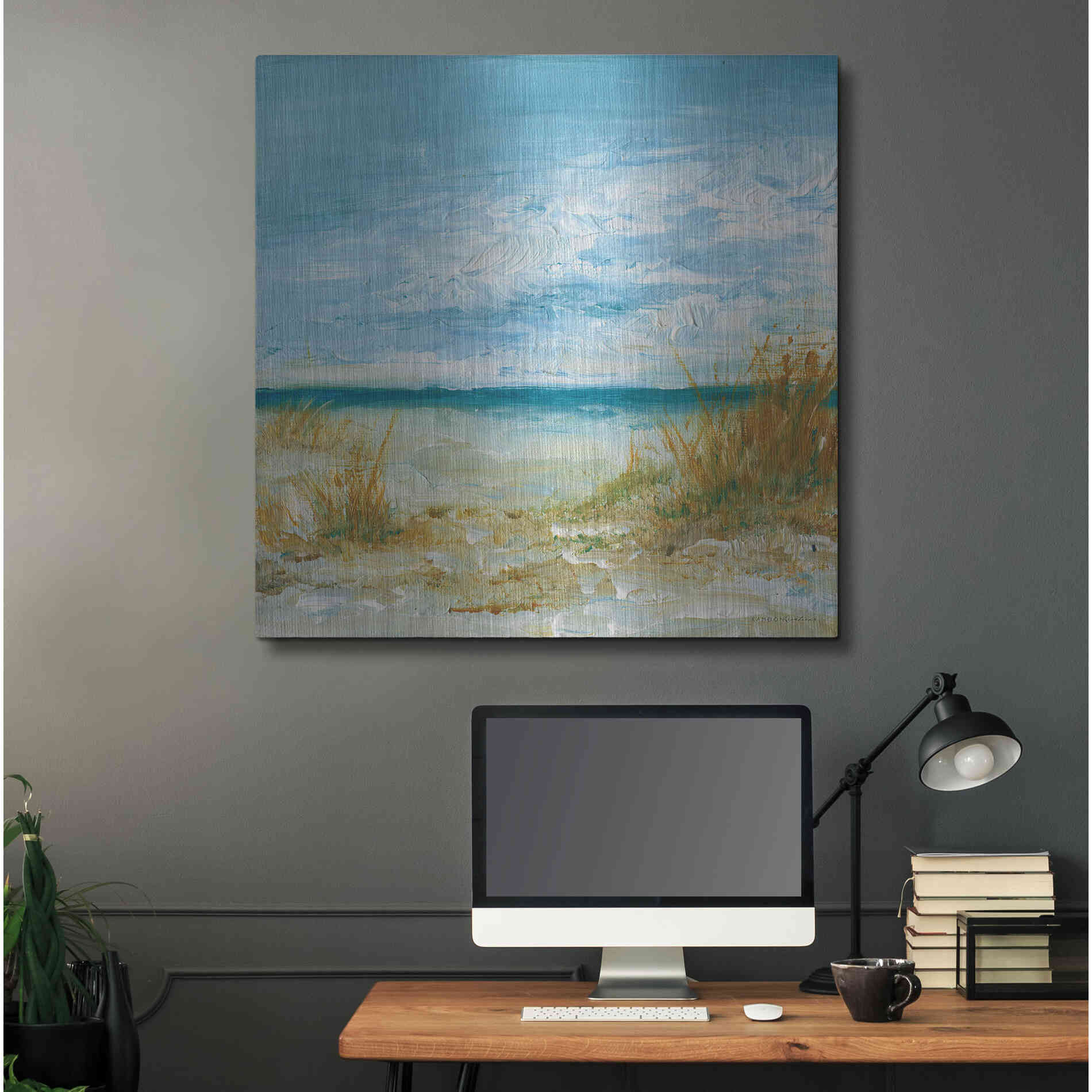 Luxe Metal Art 'Sea Breeze' by Kamdon Kreations, Metal Wall Art,36x36