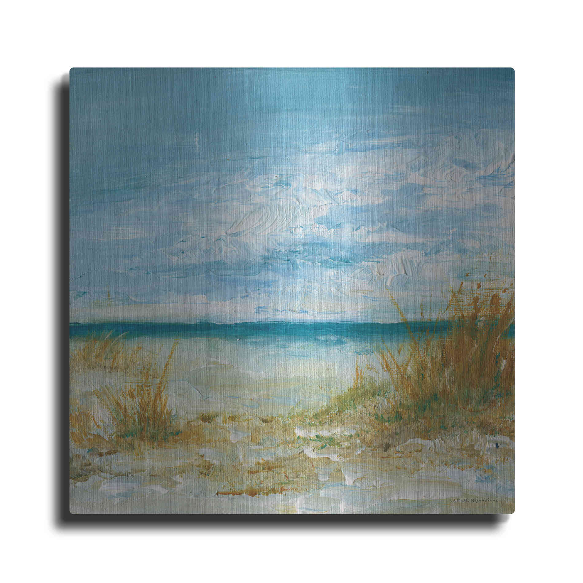 Luxe Metal Art 'Sea Breeze' by Kamdon Kreations, Metal Wall Art