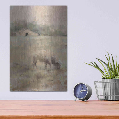 Luxe Metal Art 'The Front Pasture' by Kamdon Kreations, Metal Wall Art,12x16