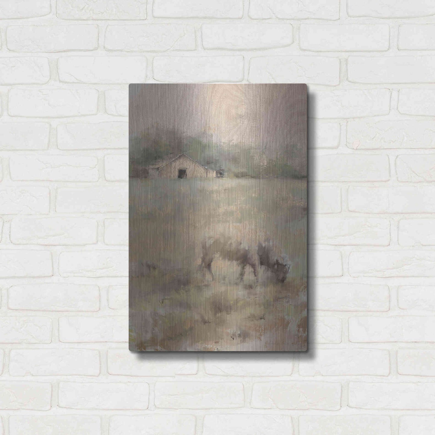 Luxe Metal Art 'The Front Pasture' by Kamdon Kreations, Metal Wall Art,16x24