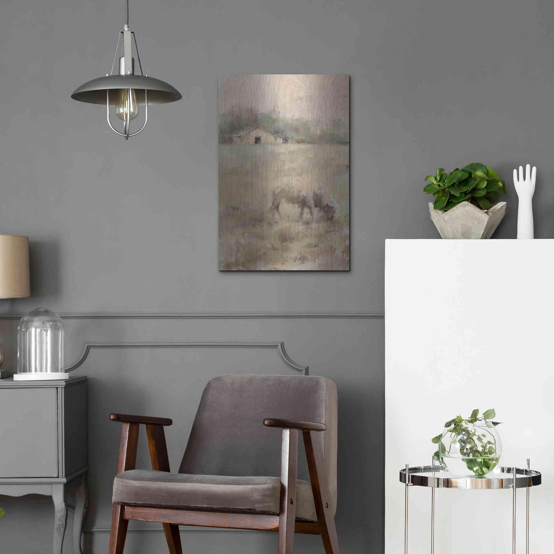 Luxe Metal Art 'The Front Pasture' by Kamdon Kreations, Metal Wall Art,16x24