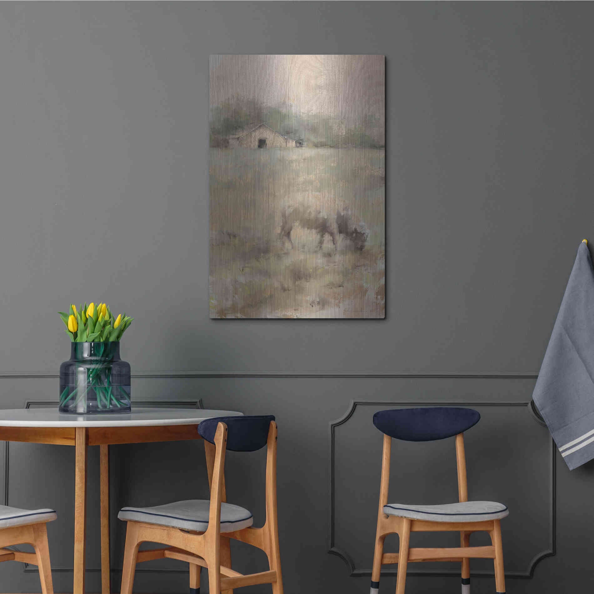 Luxe Metal Art 'The Front Pasture' by Kamdon Kreations, Metal Wall Art,24x36