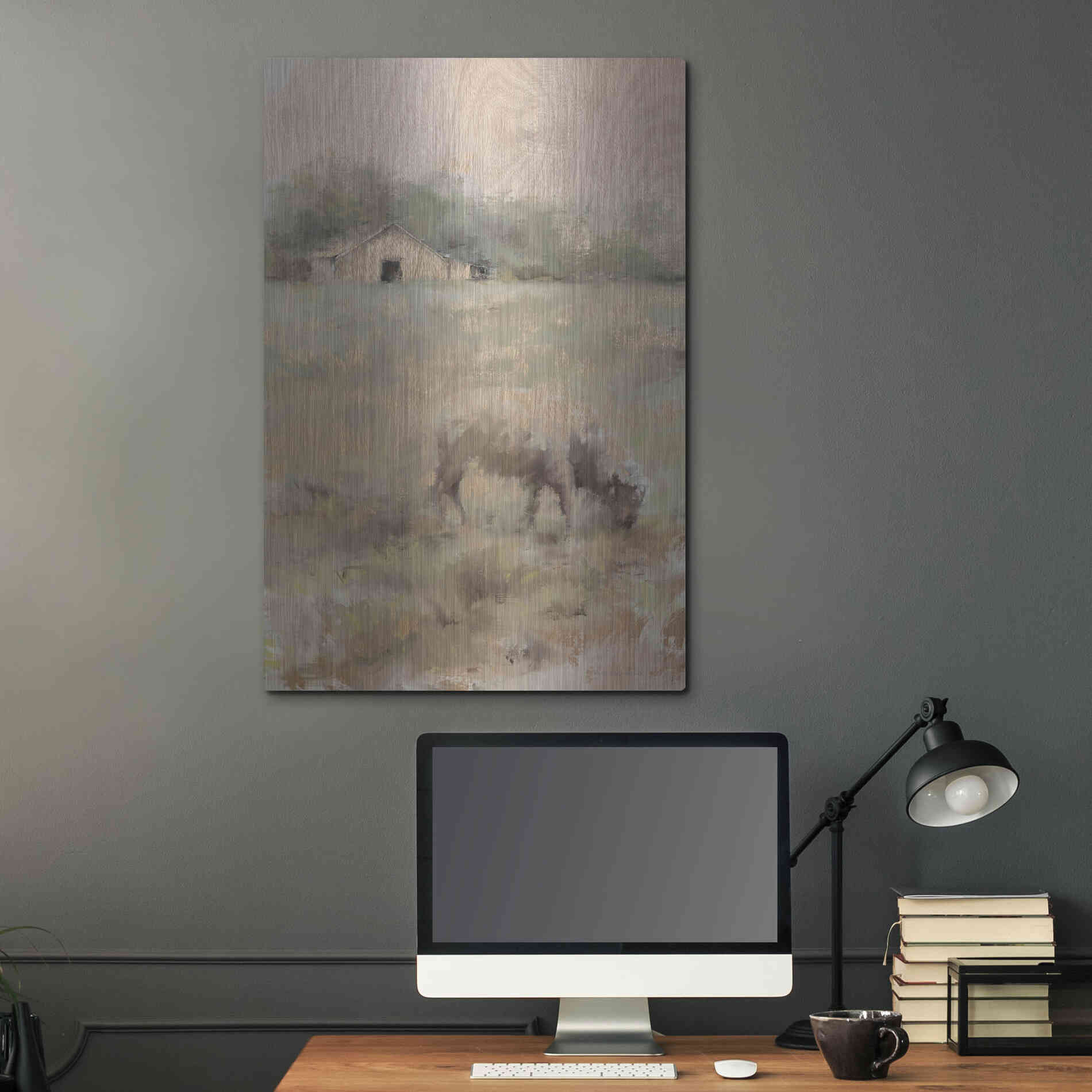 Luxe Metal Art 'The Front Pasture' by Kamdon Kreations, Metal Wall Art,24x36