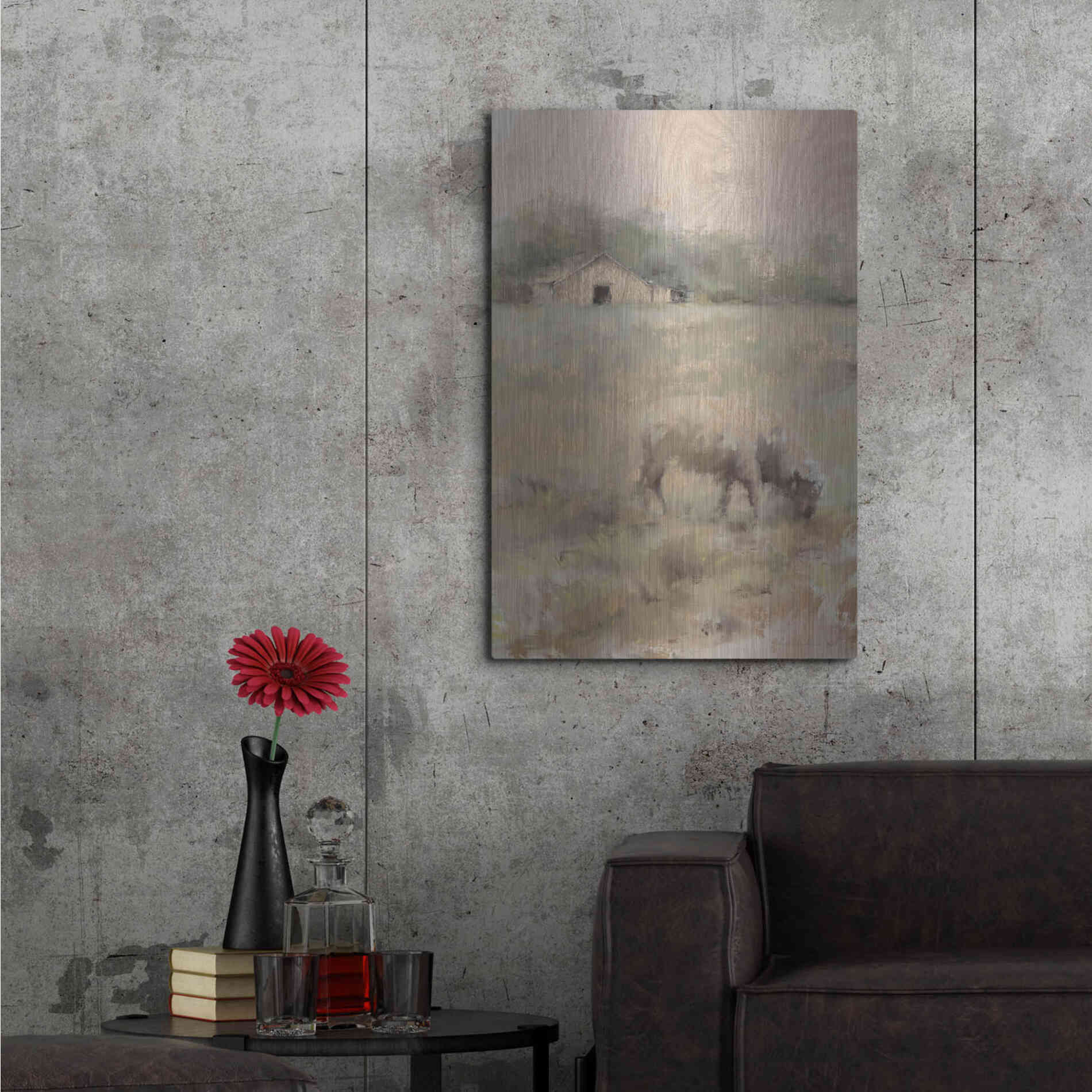 Luxe Metal Art 'The Front Pasture' by Kamdon Kreations, Metal Wall Art,24x36