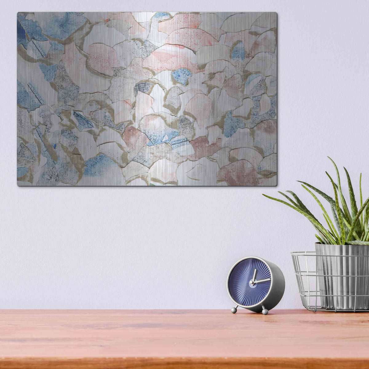 Luxe Metal Art 'Torn' by Kamdon Kreations, Metal Wall Art,16x12