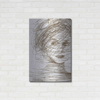 Luxe Metal Art 'Fascinator' by Kamdon Kreations, Metal Wall Art,24x36