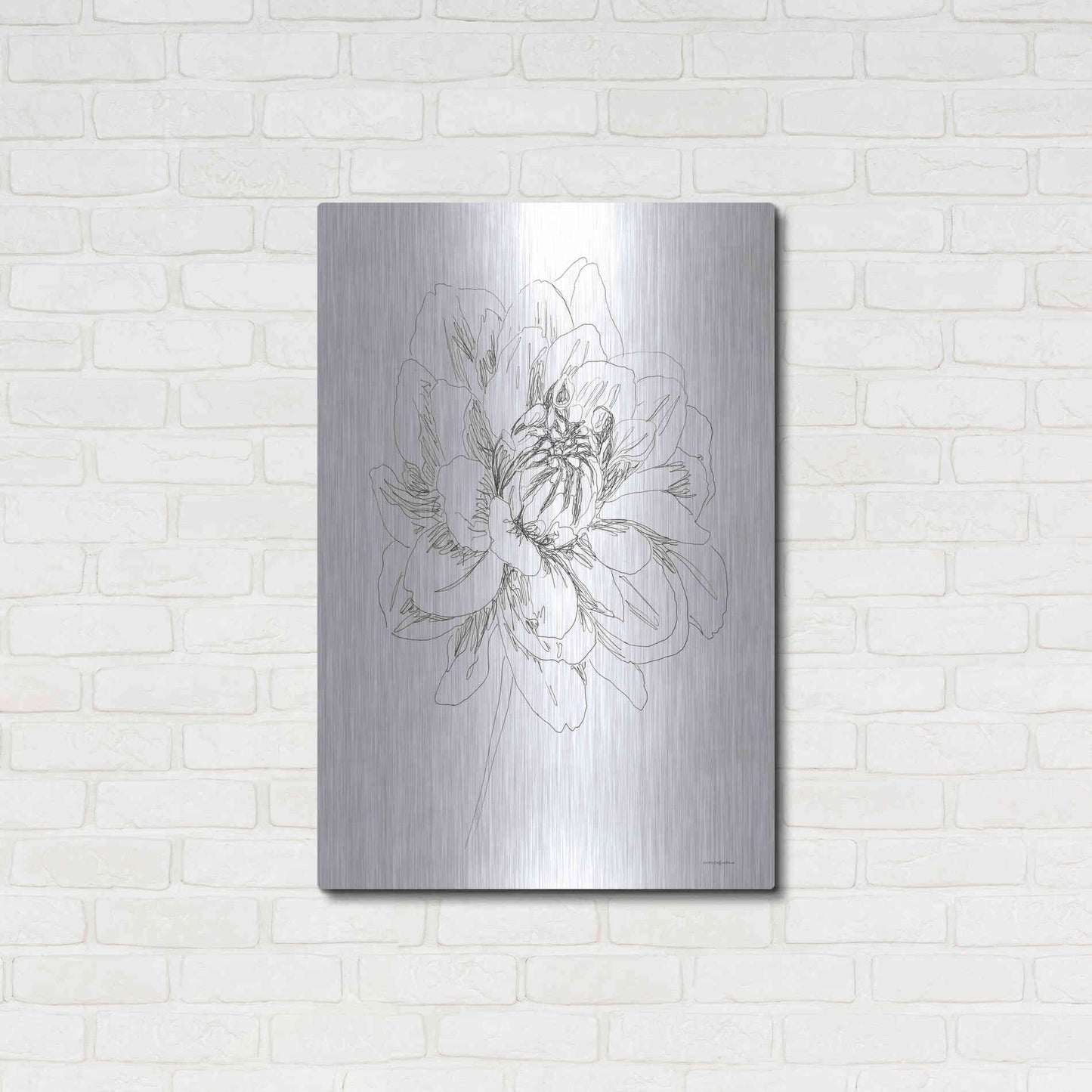 Luxe Metal Art 'The Center of things' by Kamdon Kreations, Metal Wall Art,24x36