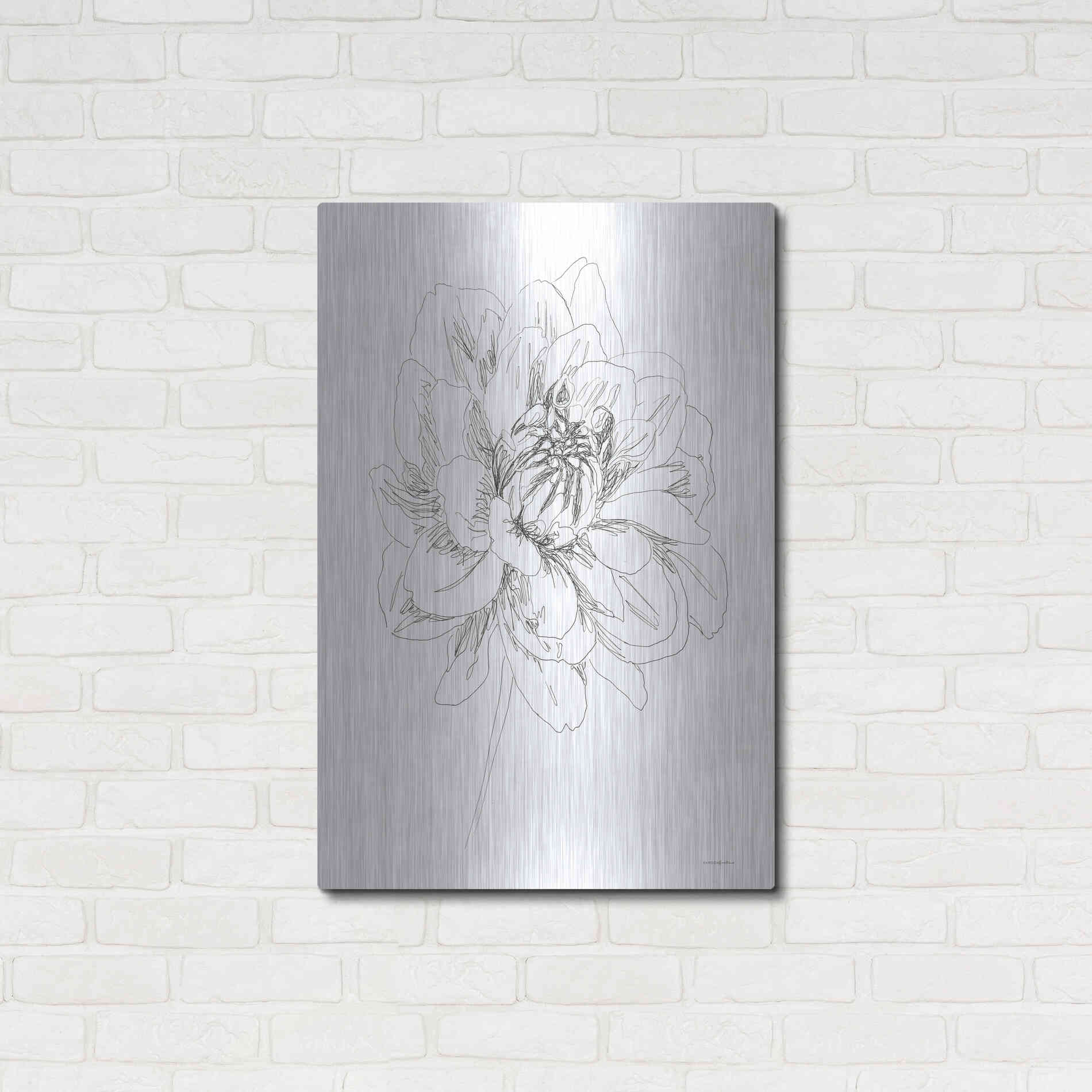 Luxe Metal Art 'The Center of things' by Kamdon Kreations, Metal Wall Art,24x36